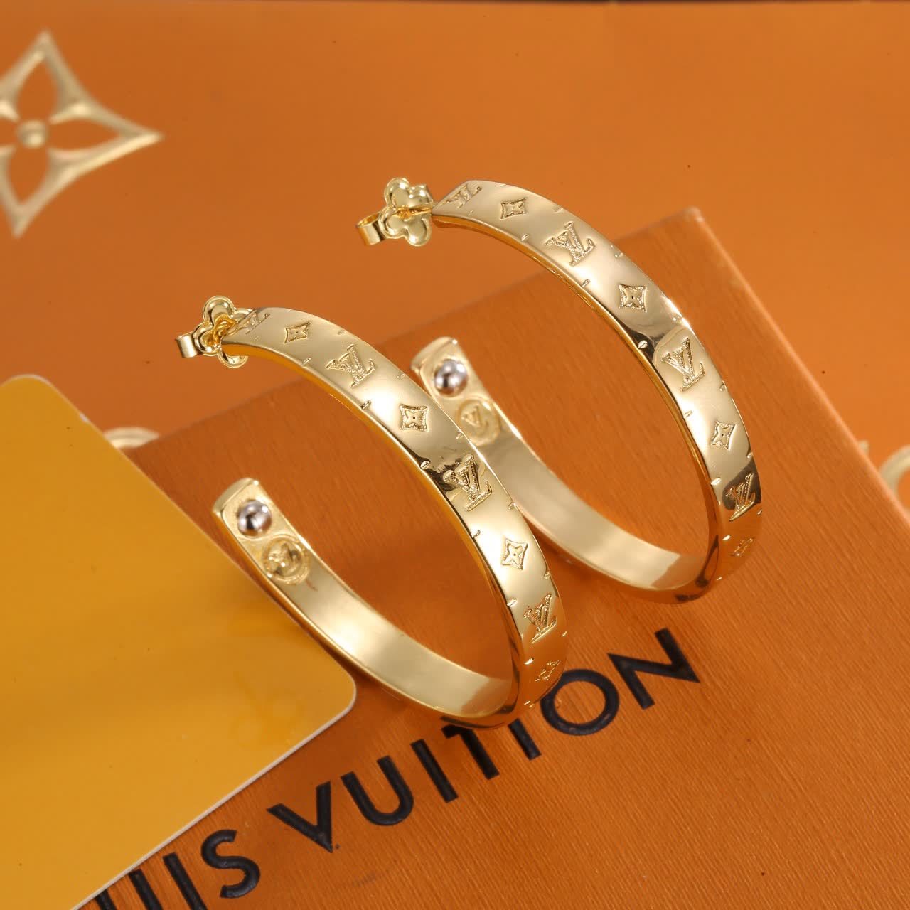 Louis Vuitton Gold Hoop Earrings Louis Vuitton Gold Hoop Earrings